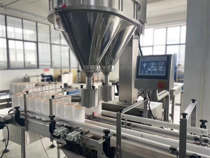 Automatic Dual Lanes Auger Filler Machine